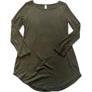 Women's No Boundaries Green Long Sleeve Tunic Top XXL